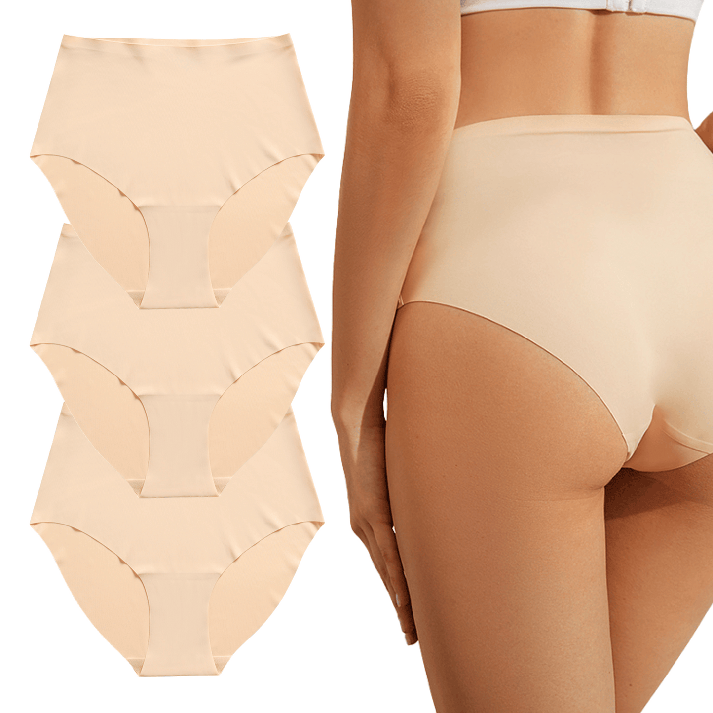 Naadloze High Waist Slip - Set van 3