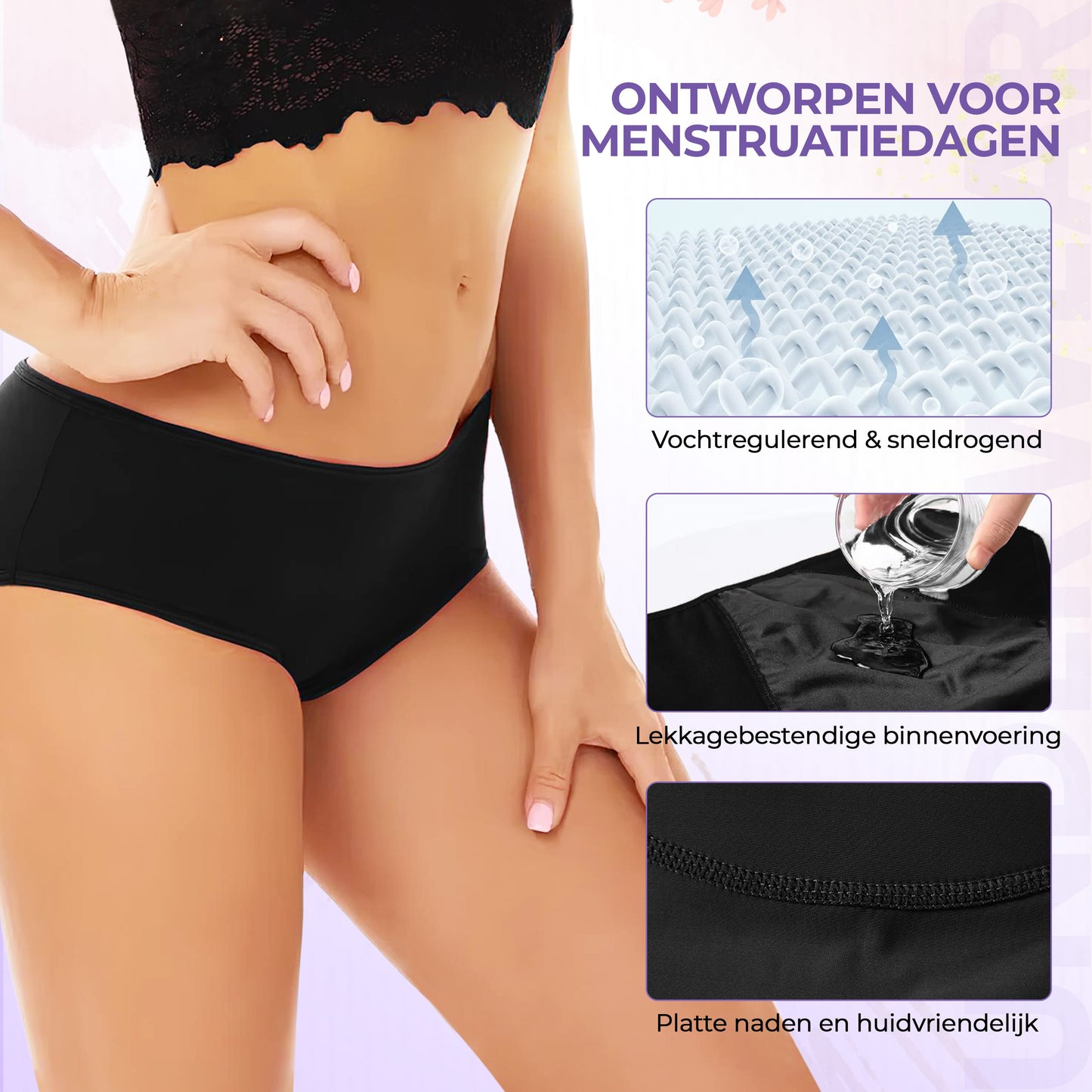 Menstruatie ondergoed slip