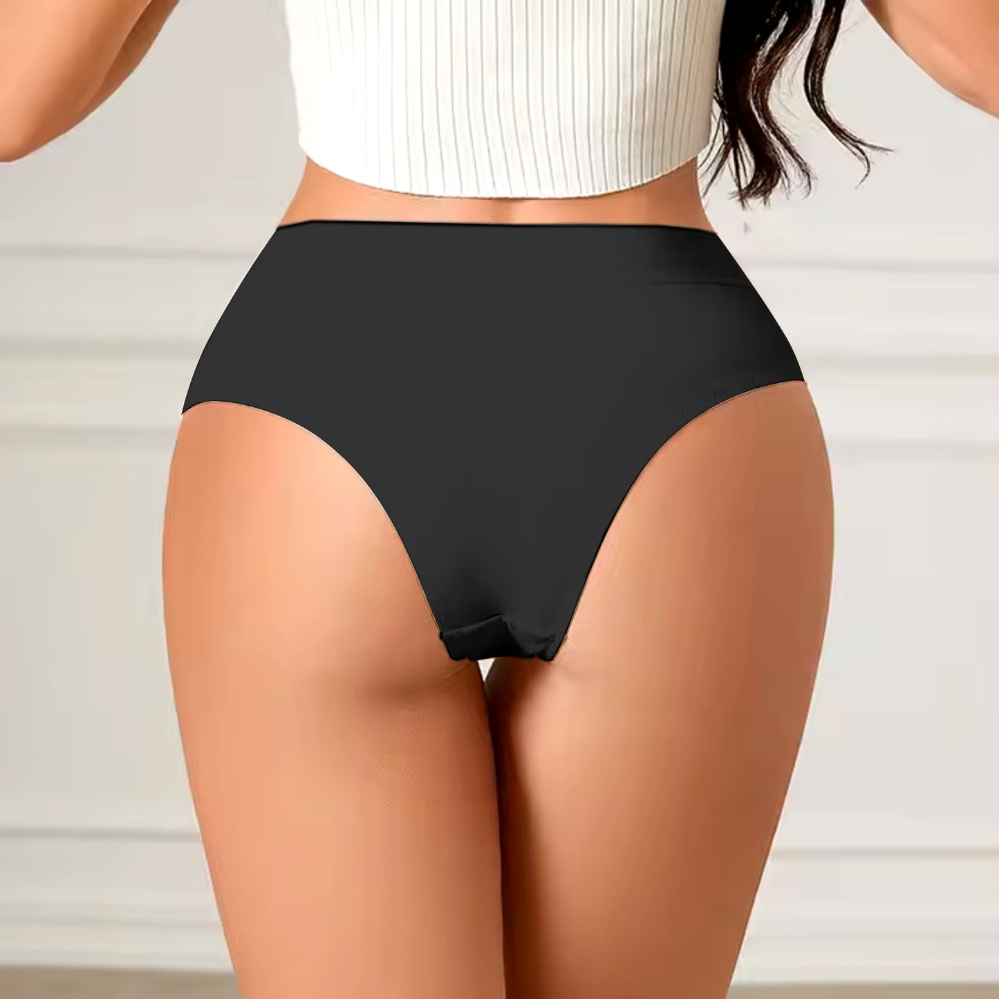 Katoenen slip zwart