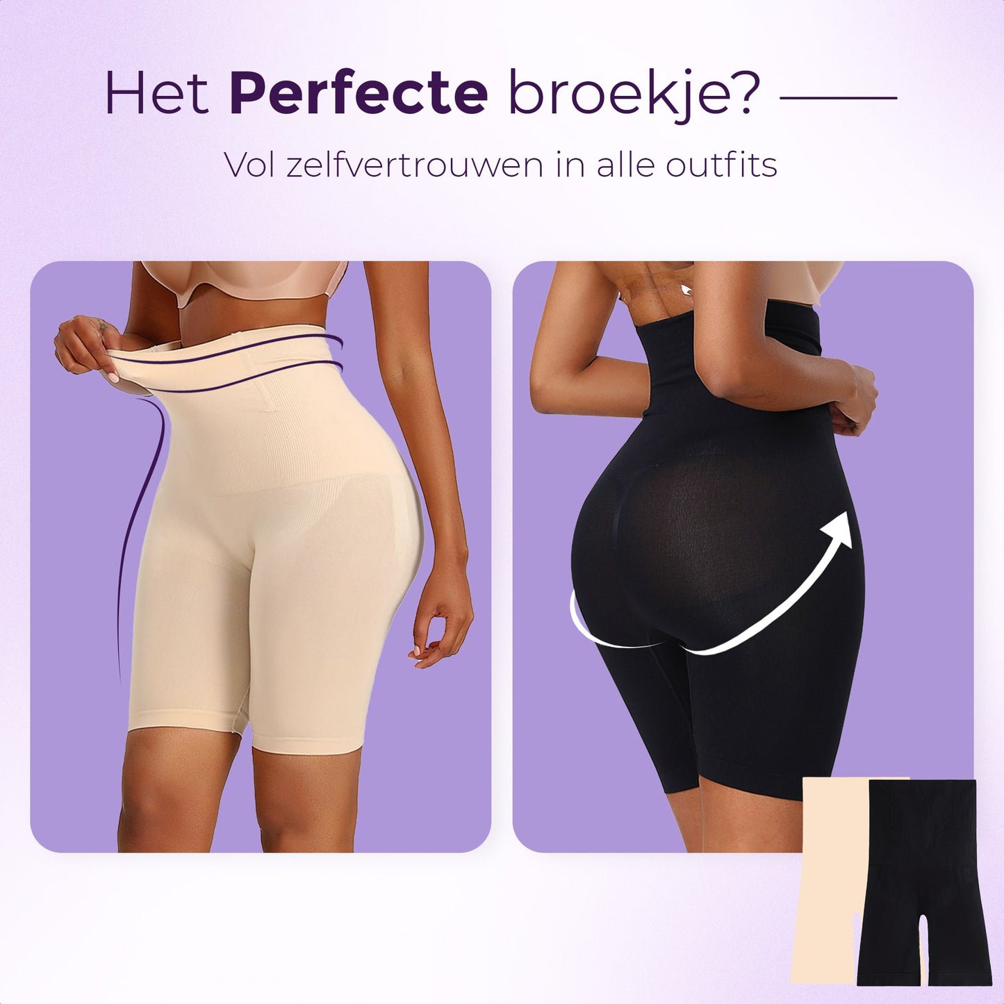High waist short corrigerend 3