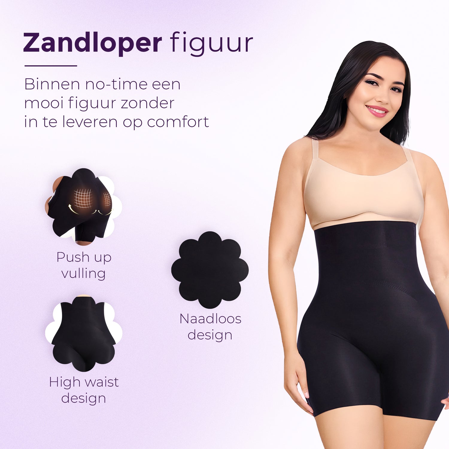 Corrigerend broekje naadloos high waist