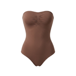 Corrigerende Naadloze Strapless Body met Slip