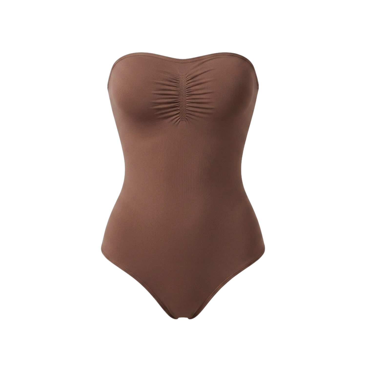 Corrigerende Naadloze Strapless Body met Slip