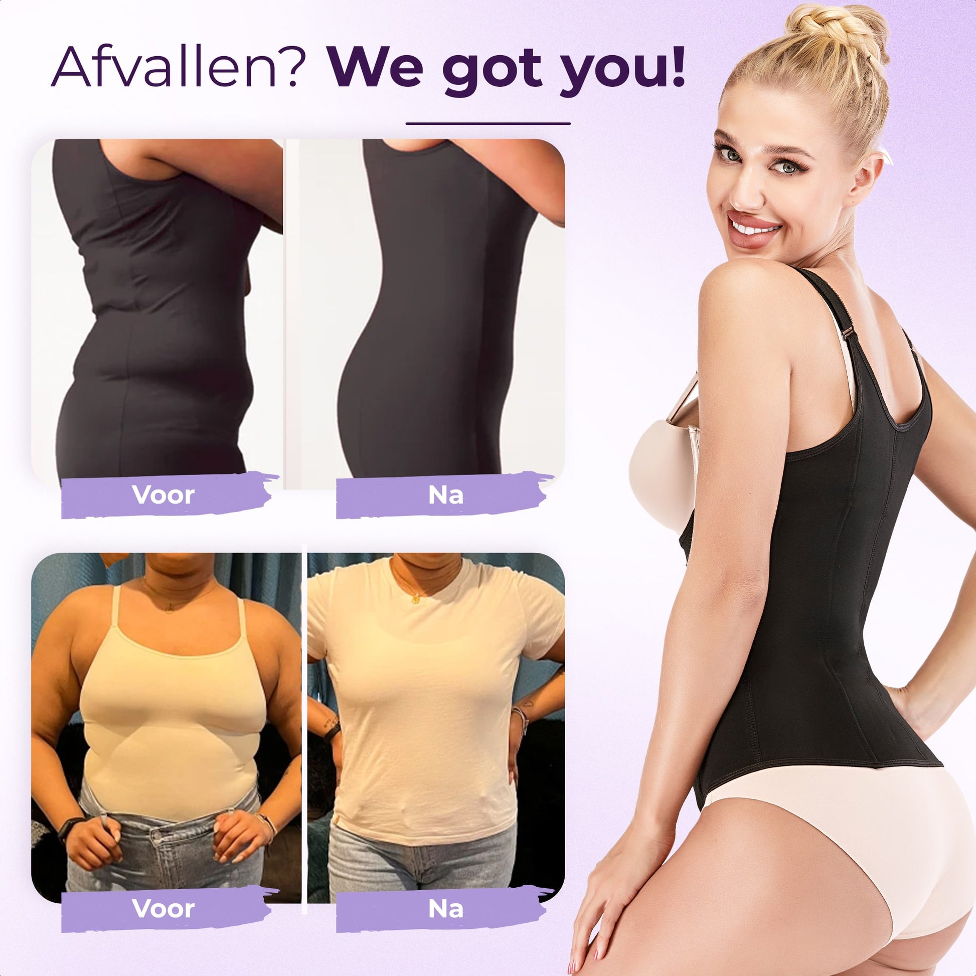 Waist trainer met bandjes