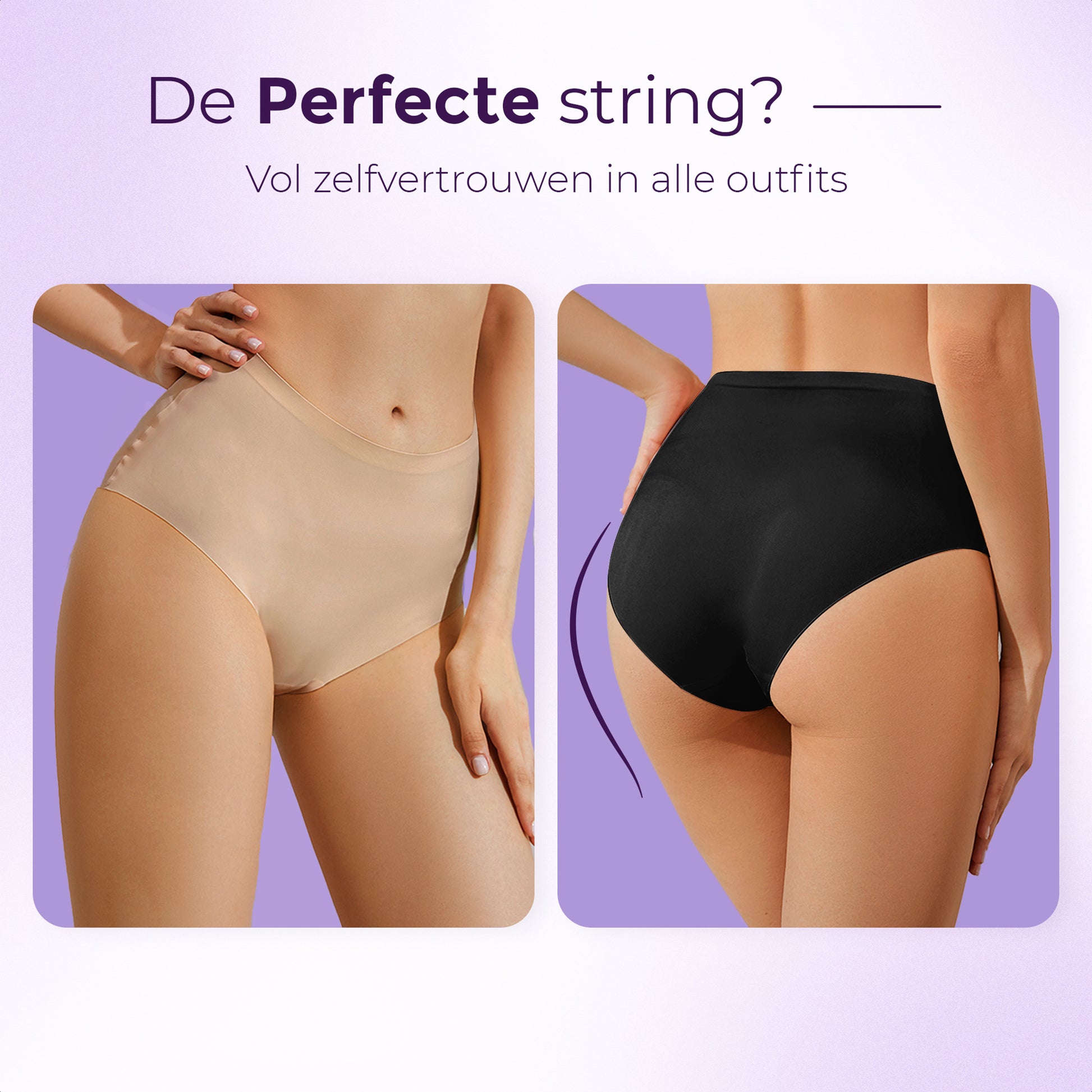 Naadloze High waist slip