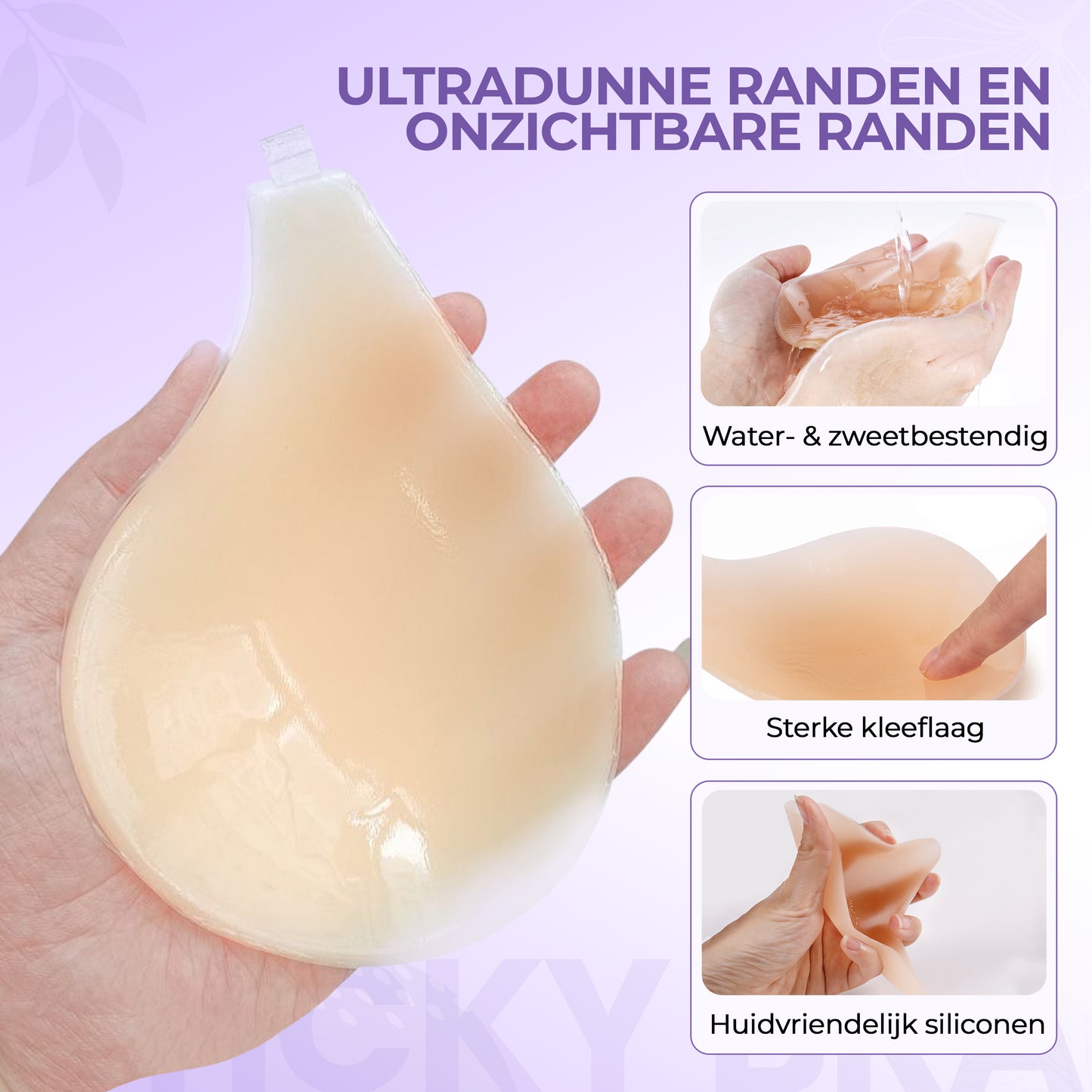 Siliconen Plak BH met push up