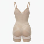 Corrigerende Bodysuit met Ingebouwde BH, Haakjes en Rits