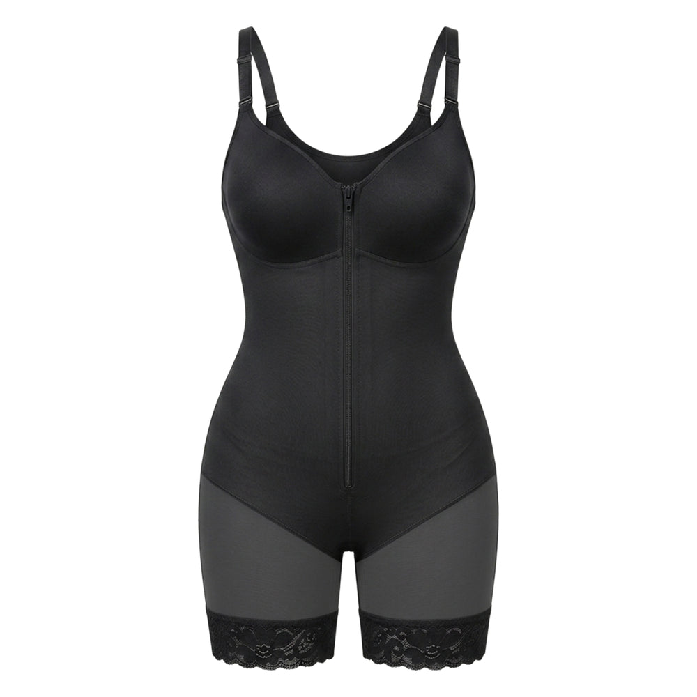 Corrigerende Bodysuit met Ingebouwde BH, Haakjes en Rits
