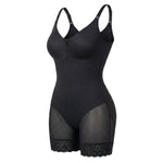 Corrigerende Bodysuit met Ingebouwde BH, Haakjes en Rits
