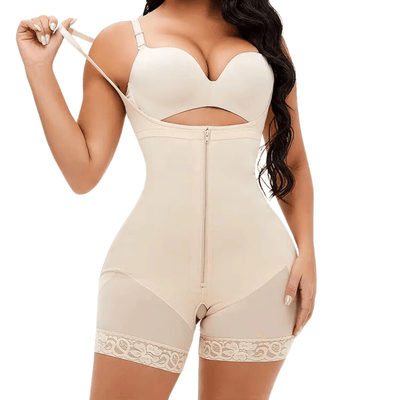 Corrigerende Shapewear Bodysuit met haakjes en rits