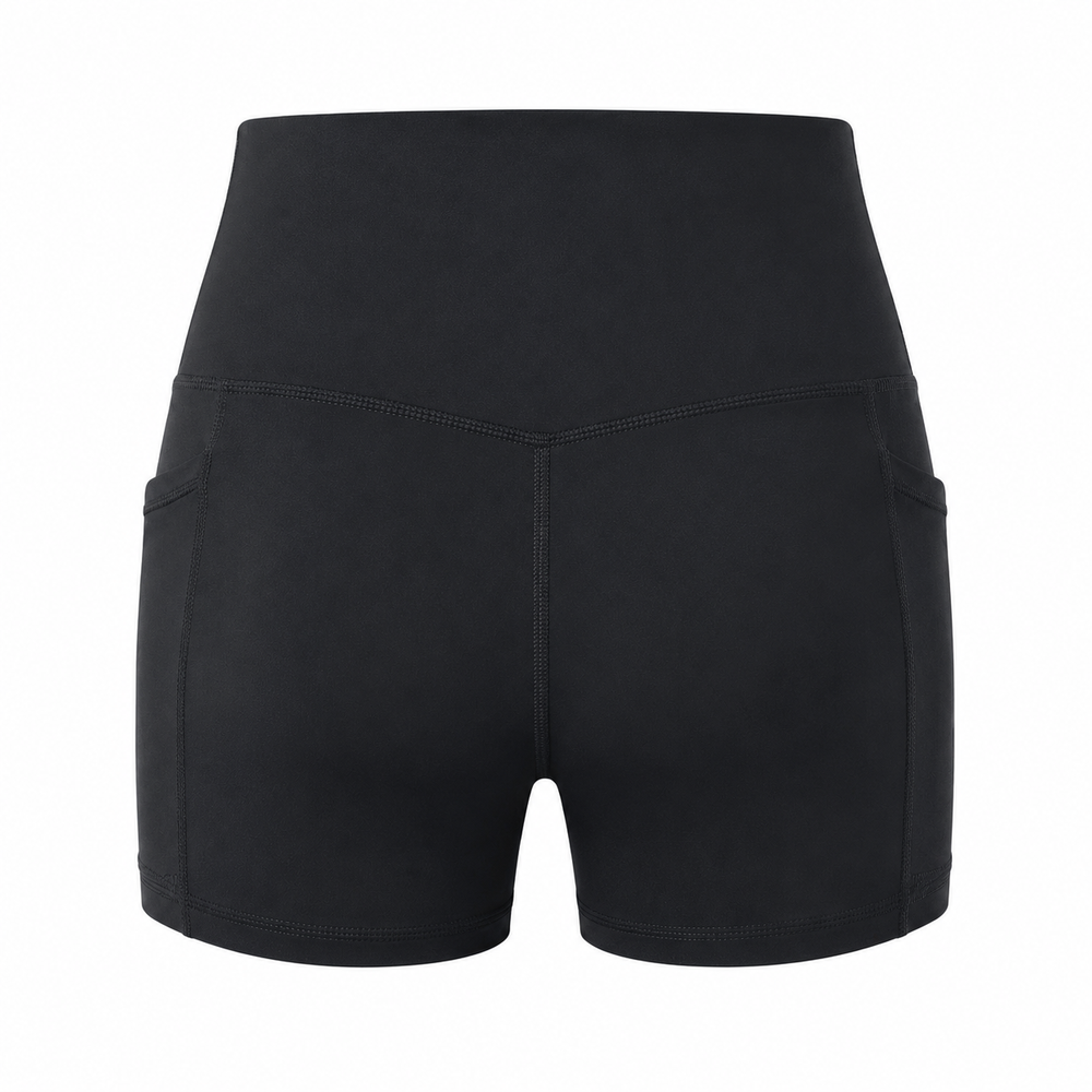 High Waist Sport Short met Telefoonzak