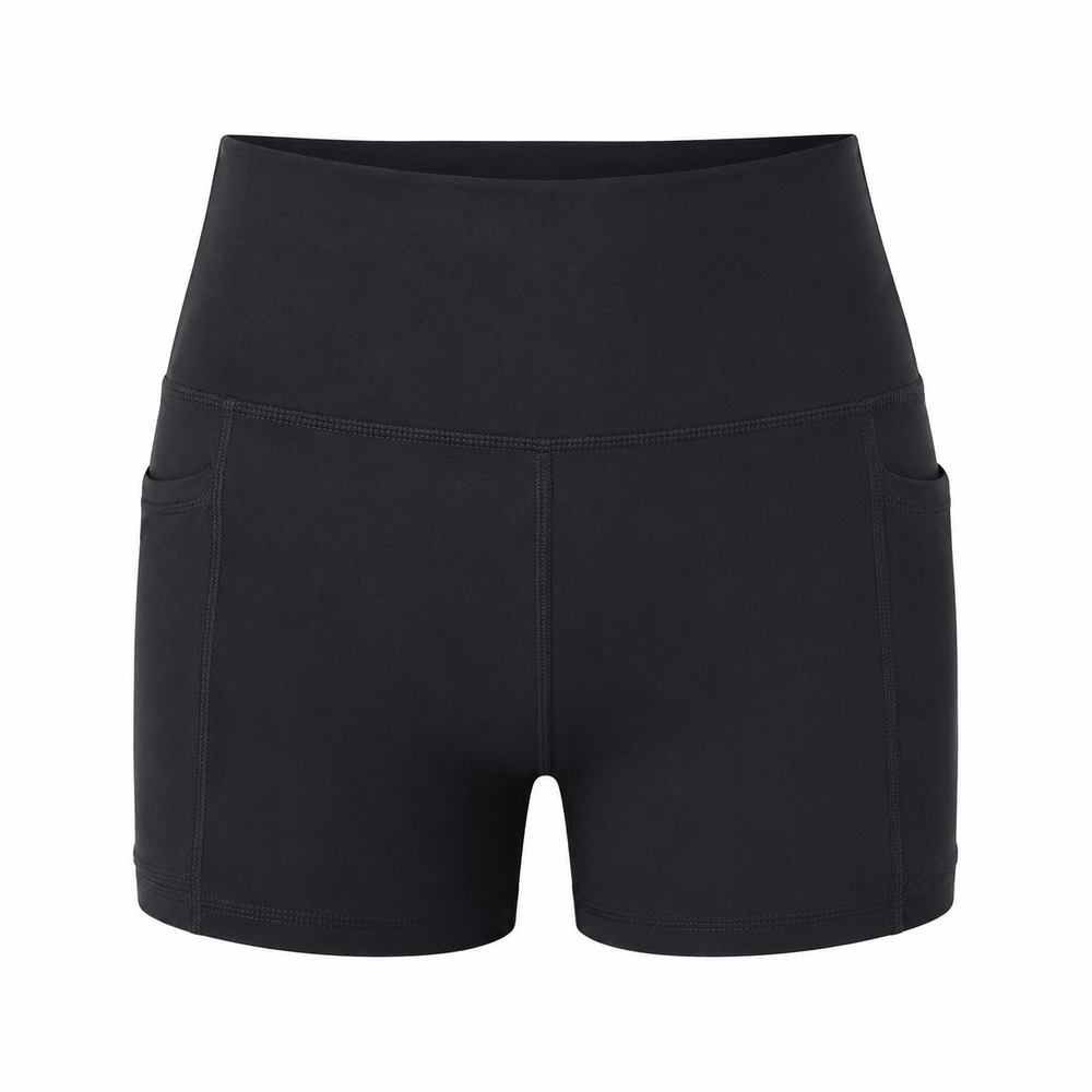 High Waist Sport Short met Telefoonzak