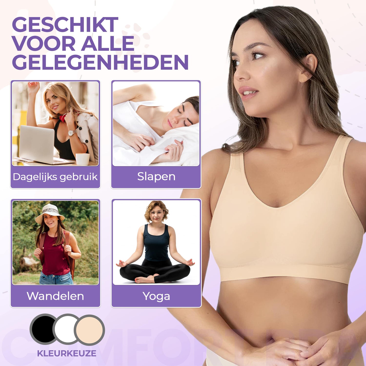Comfort bh met sluiting