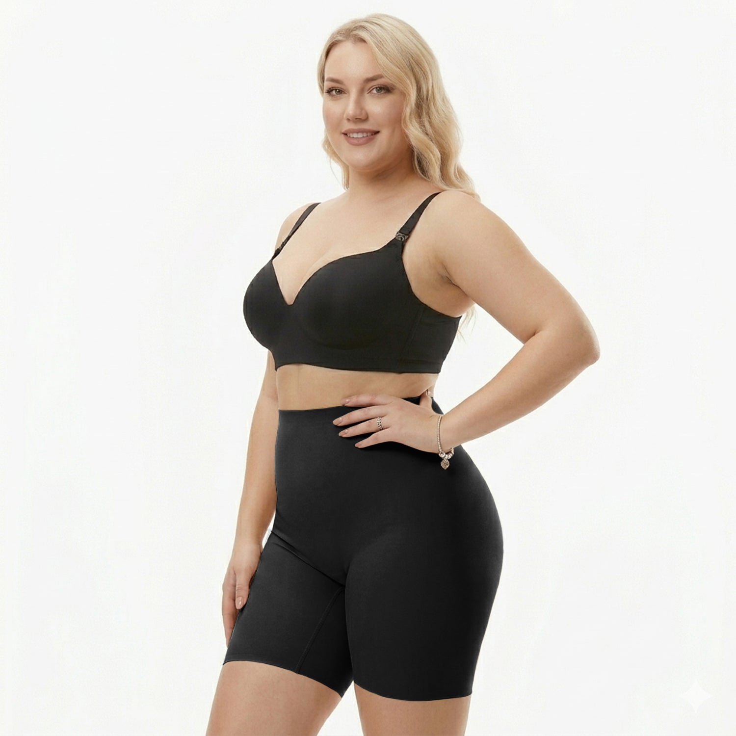 Corrigerend High Waist Broekje met Lange Pijpjes - Naadloos
