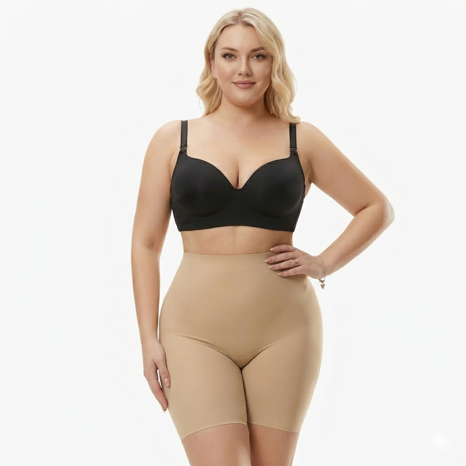 Corrigerend High Waist Broekje met Lange Pijpjes - Naadloos