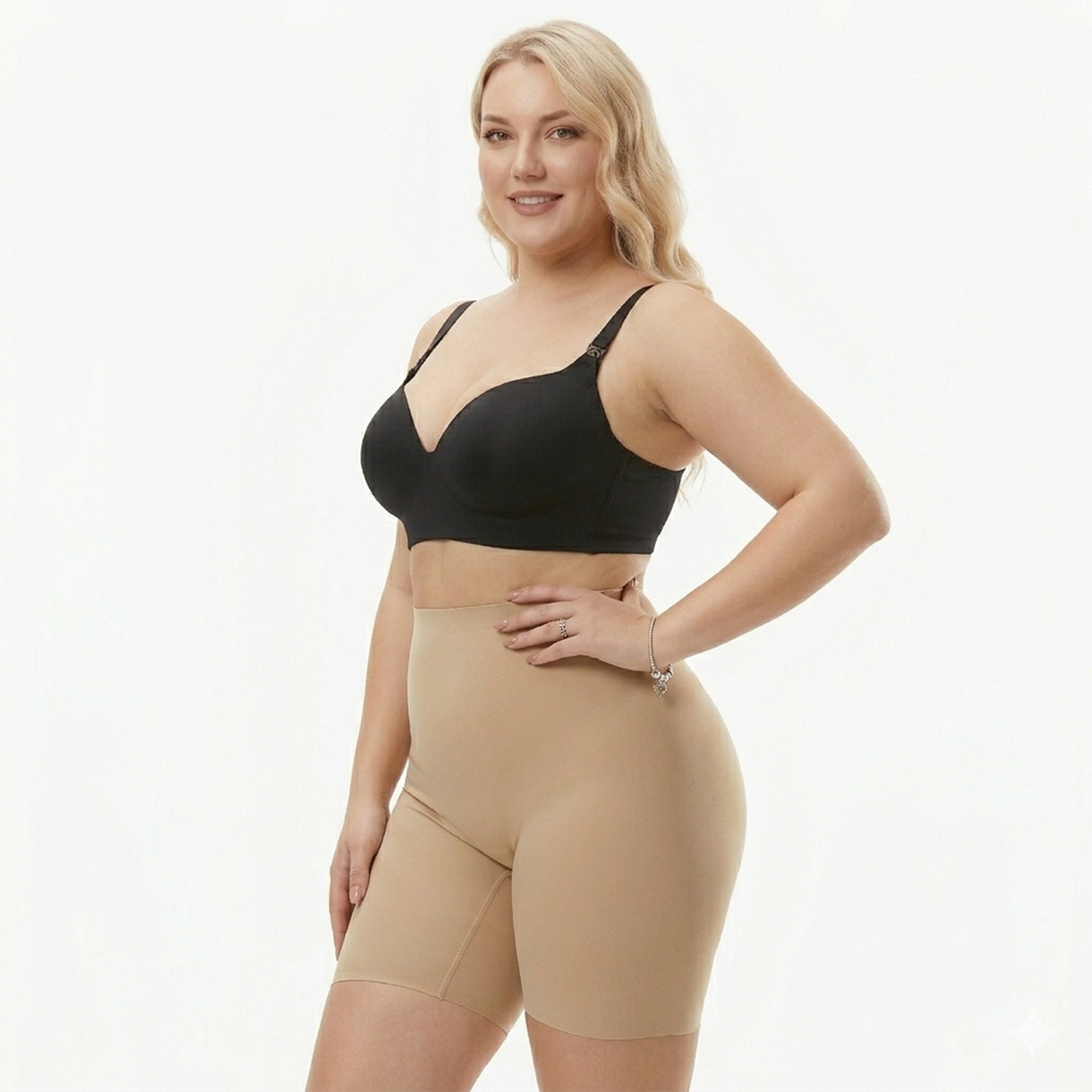 Corrigerend High Waist Broekje met Lange Pijpjes - Naadloos