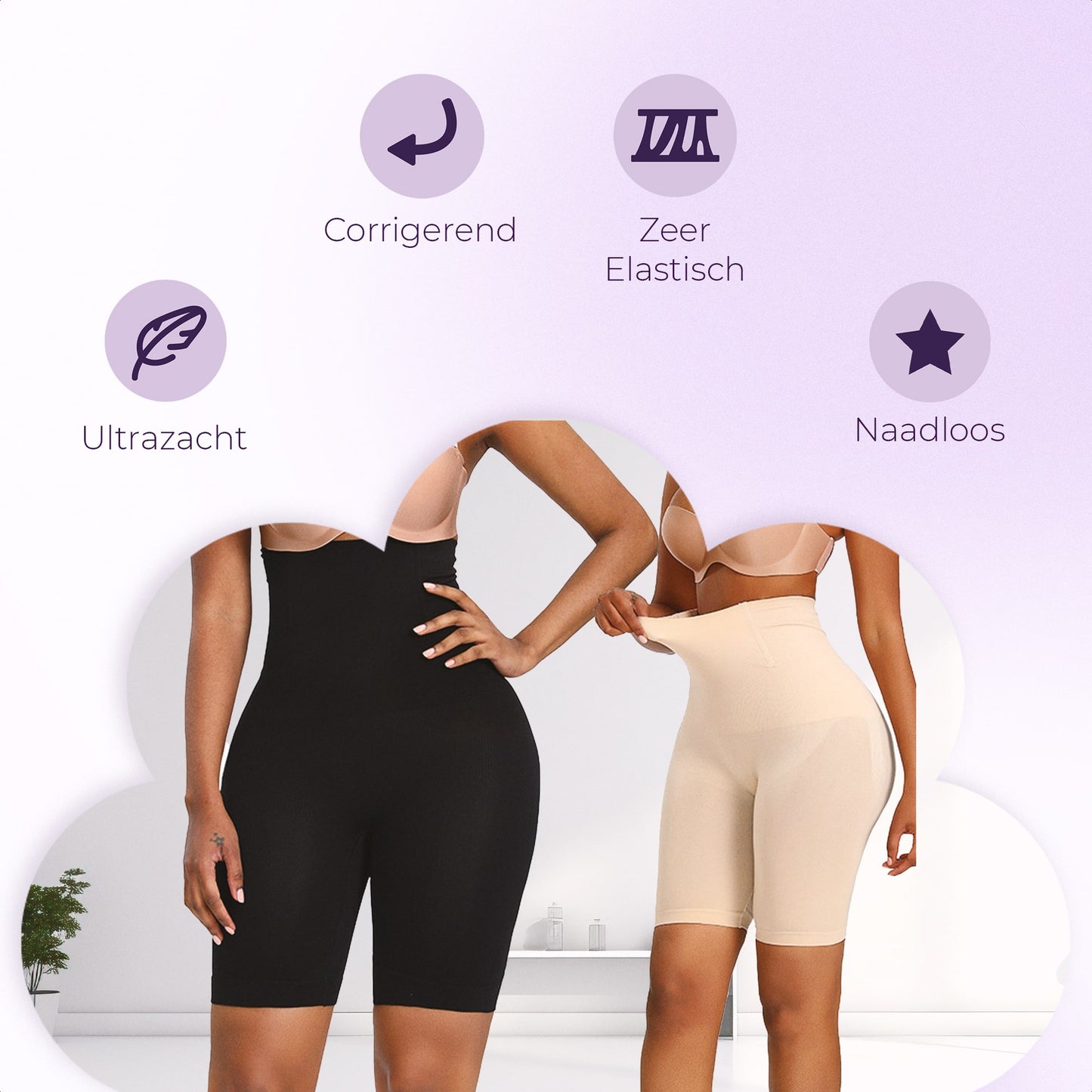 Corrigerende high waist short