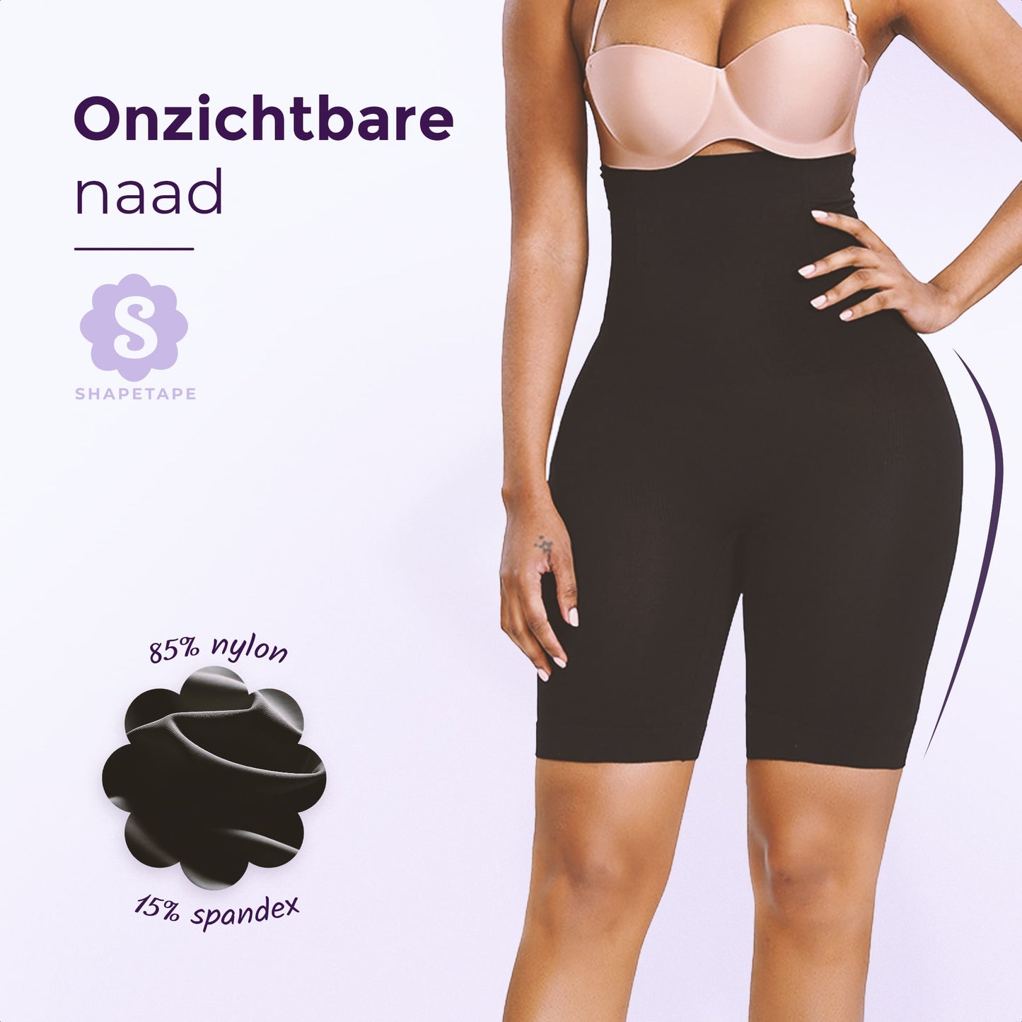 High waist short corrigerend 2