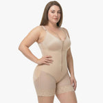Corrigerende Bodysuit met Ingebouwde BH, Haakjes en Rits