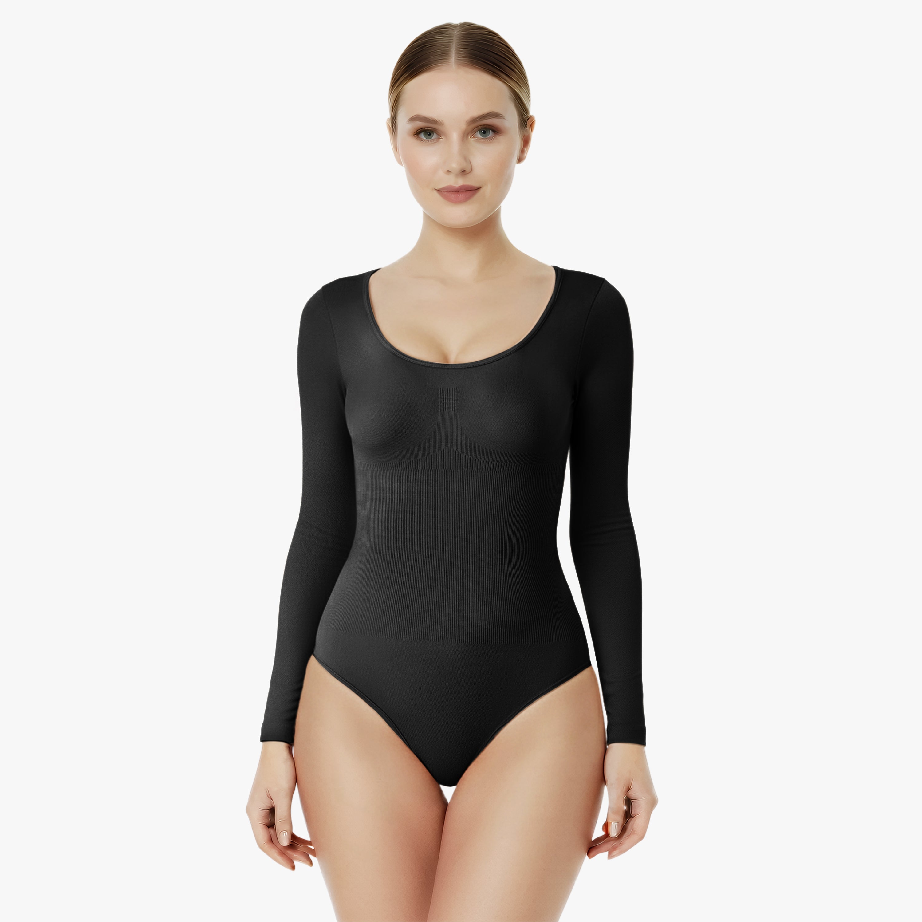 Corrigerende Body Lange Mouwen met String