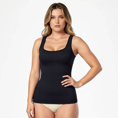 Korrigierendes Oberteil mit breiten Trägern