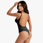 Korrigierender Körperanzug mit offenem Rücken und String