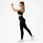 Sportleggings mit hohem Bund
