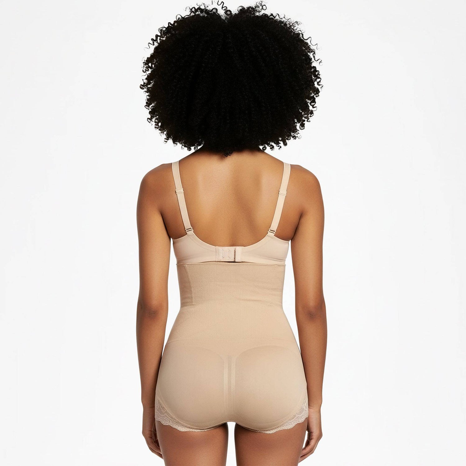 Korrigierende Hochtaillenslip mit Spitze