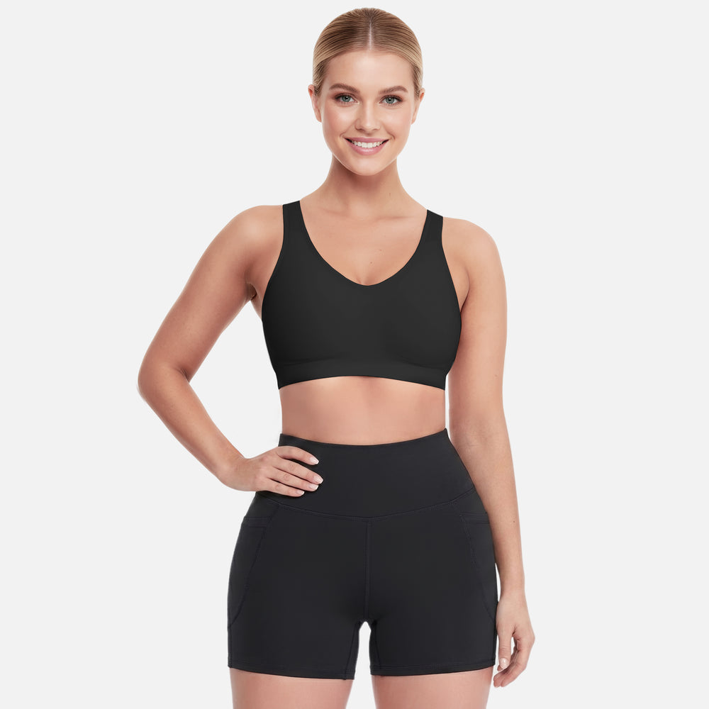 High Waist Sport Short met Telefoonzak