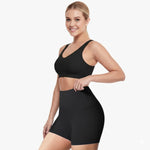 High Waist Sport Short met Telefoonzak