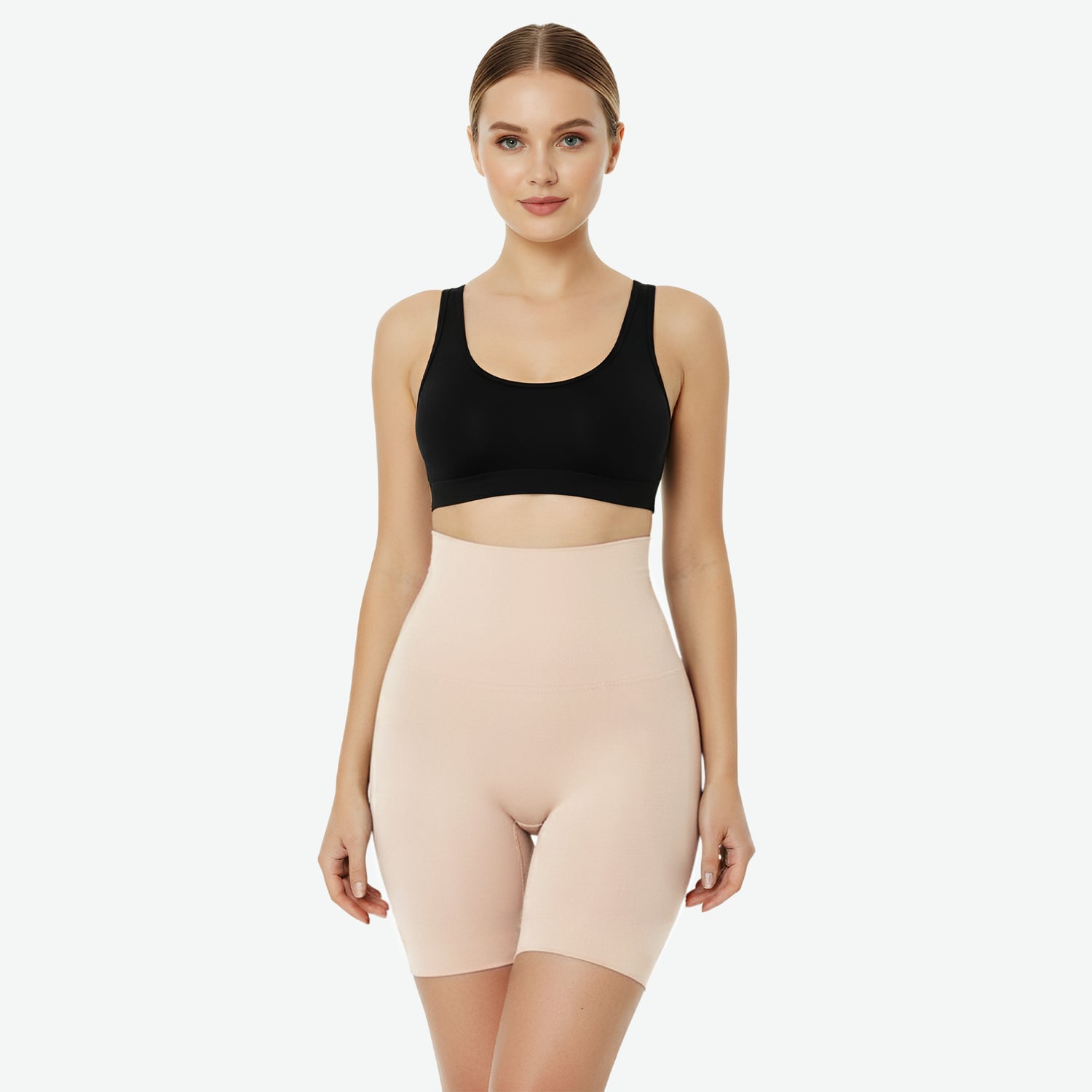 Hoch tailliertes formendes Höschen mit Polsterung – Nahtlos