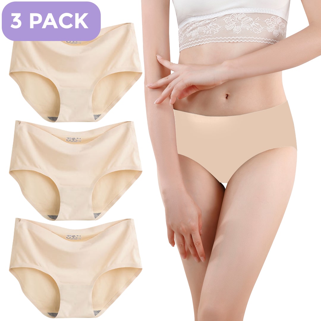 Naadloze slip beige