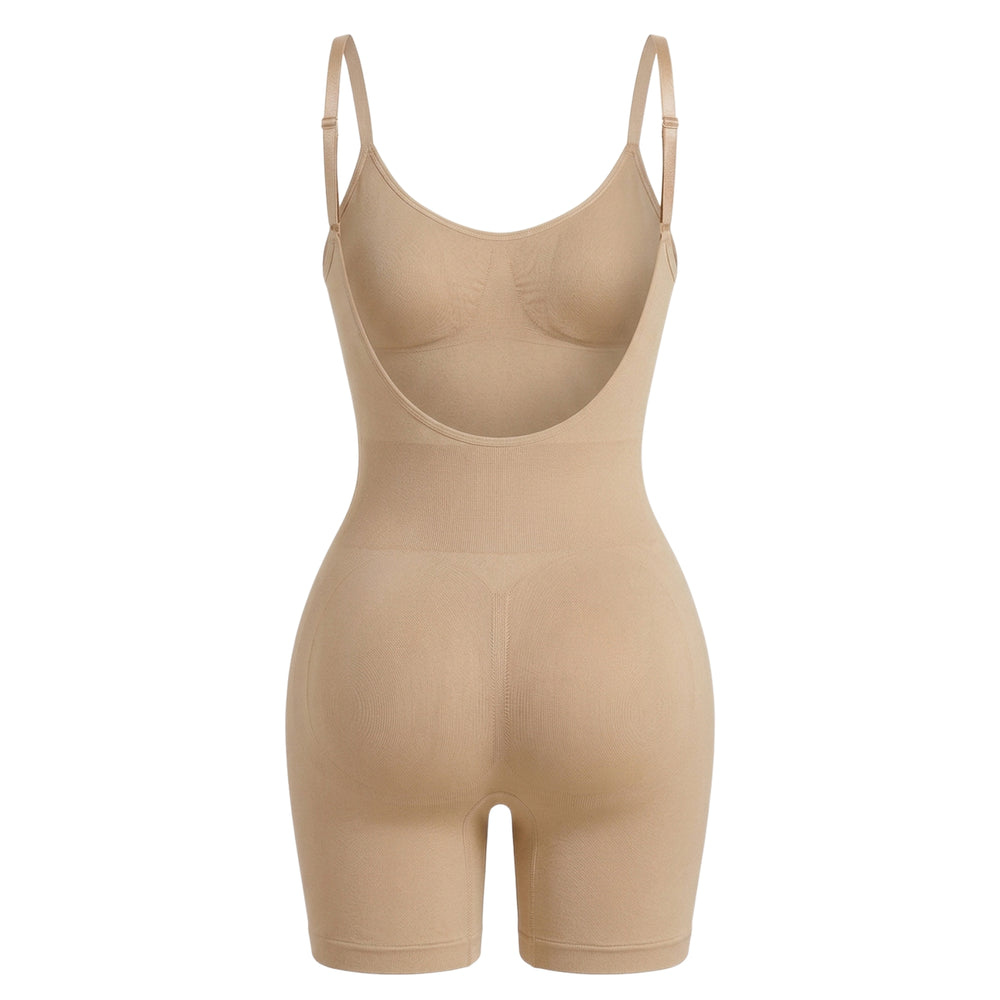 Corrigerende Body met Open Rug en Pijpjes