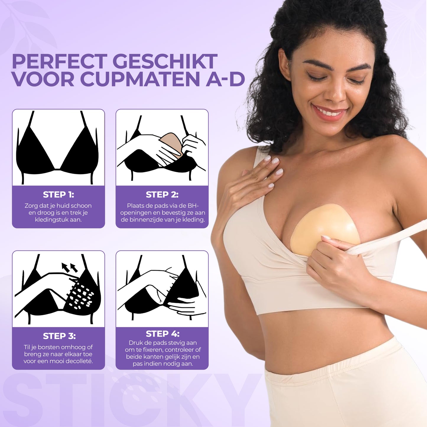 Sticky Push up pads (BH vulling)