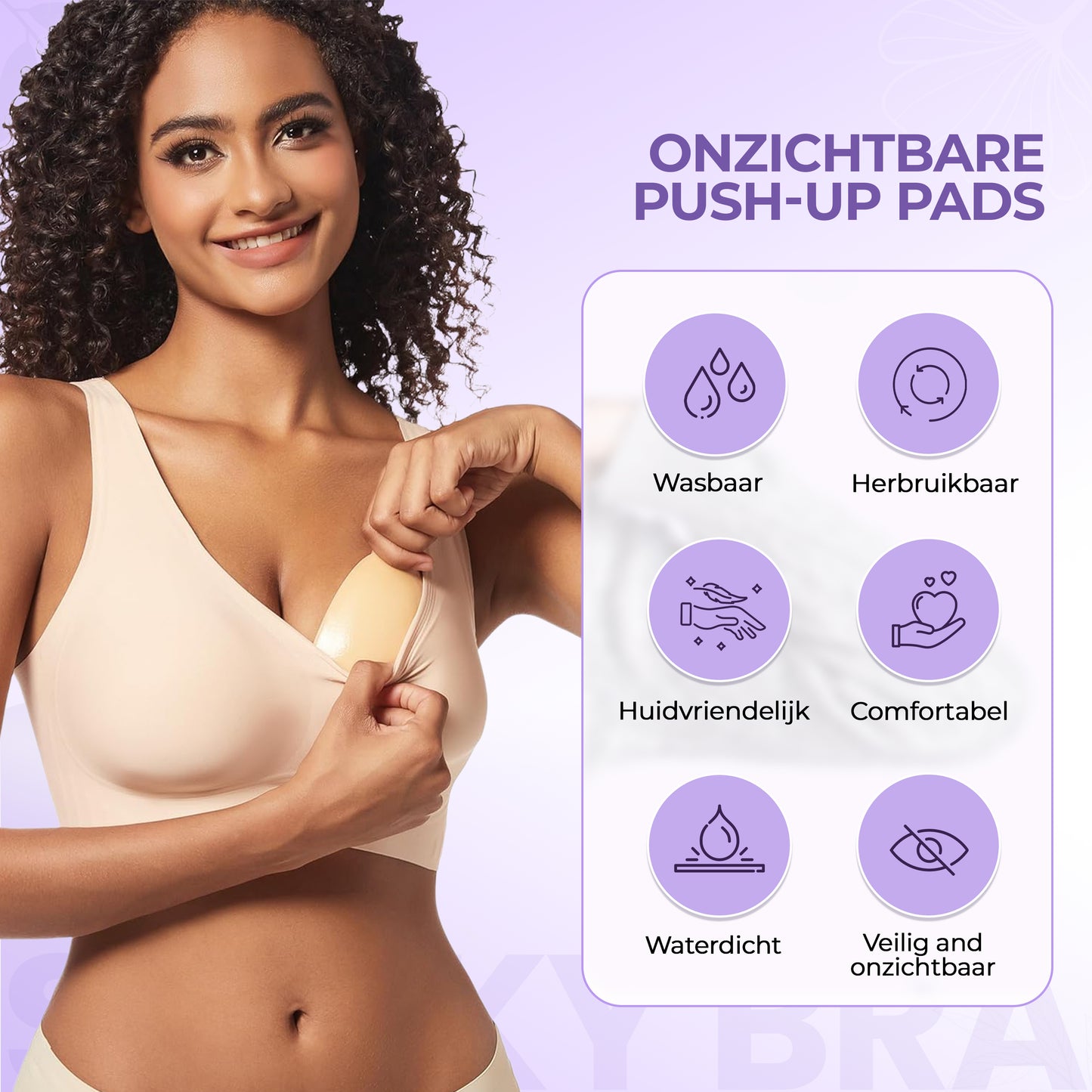 Sticky Push up pads (BH vulling)