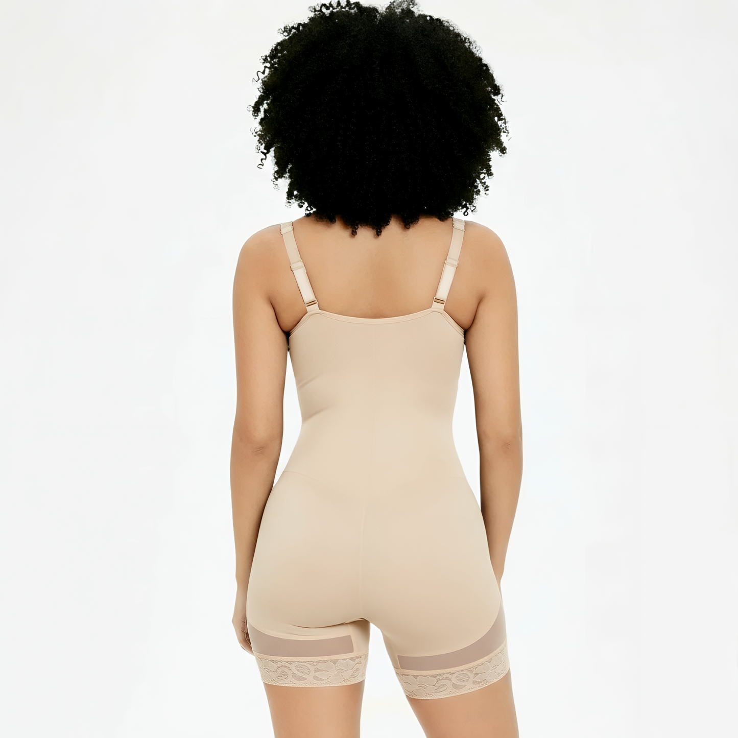 Corrigerende Shapewear Bodysuit met haakjes en rits