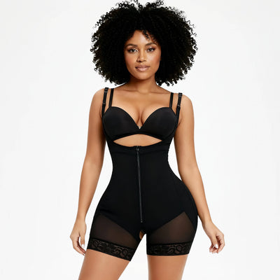 Corrigerende Shapewear Bodysuit met haakjes en rits