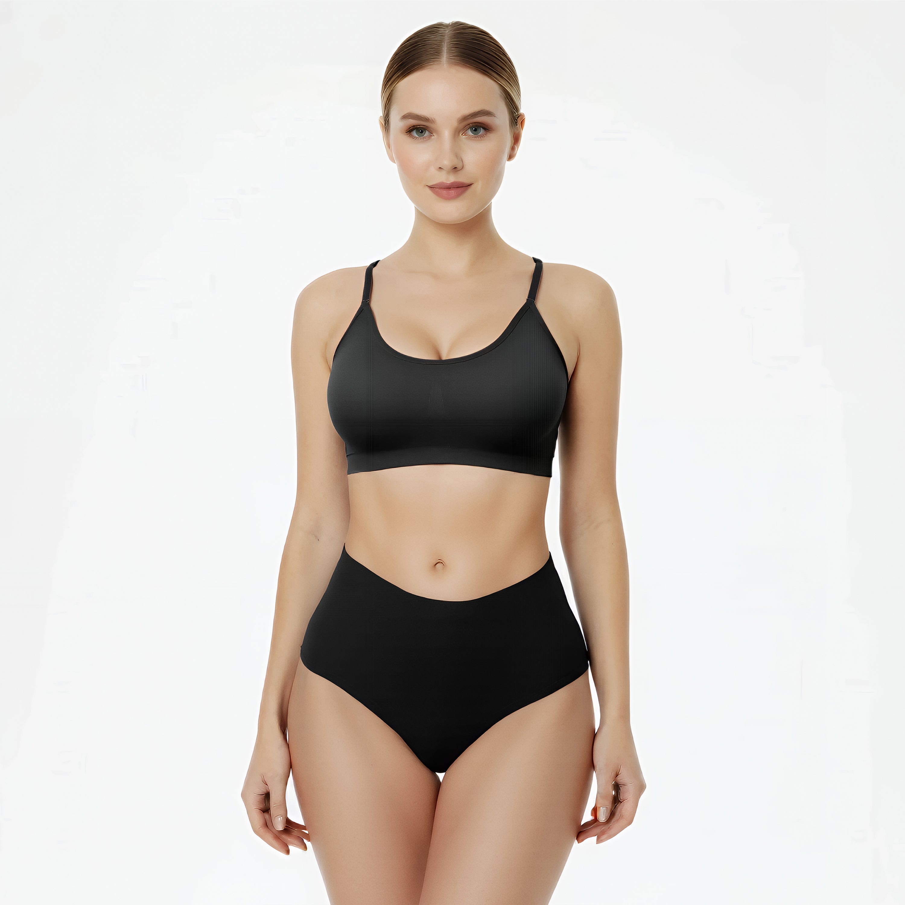 Nahtloser High Waist String - Set aus 3