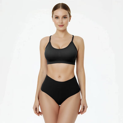 Nahtloser hoher Taillen-String - 3er-Set