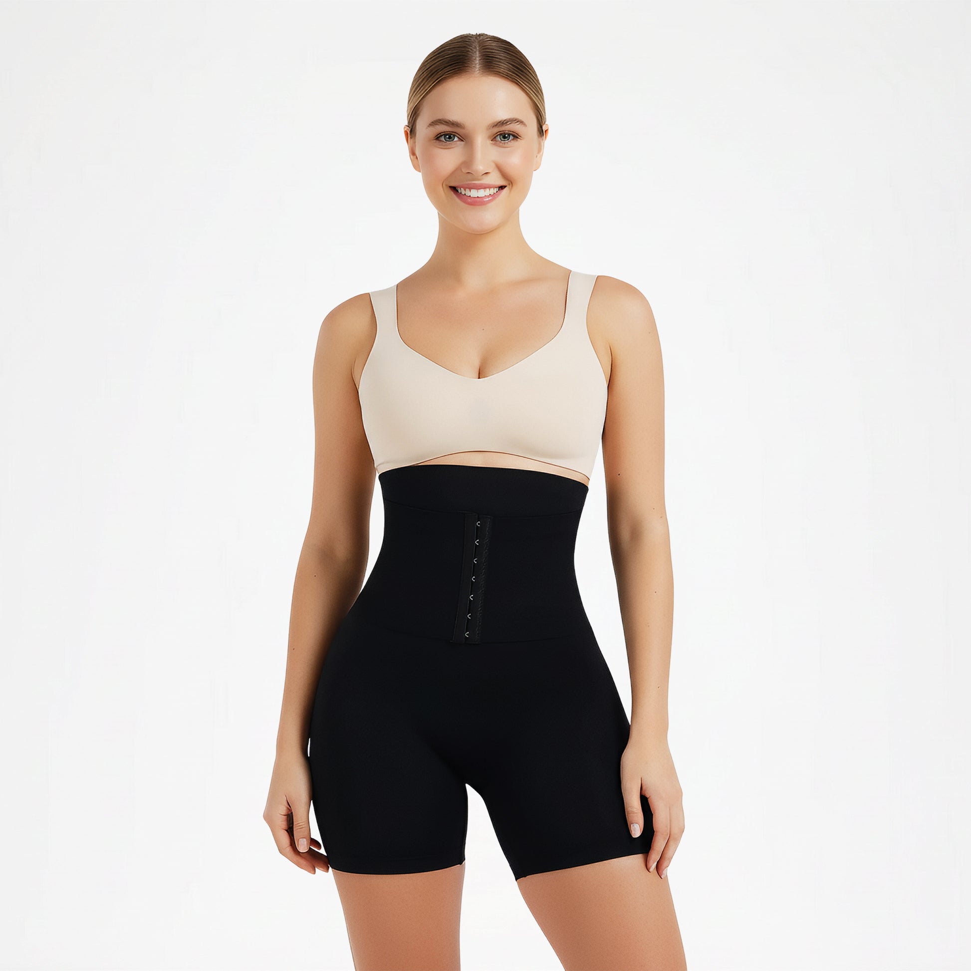 Waisttrainer short zwart