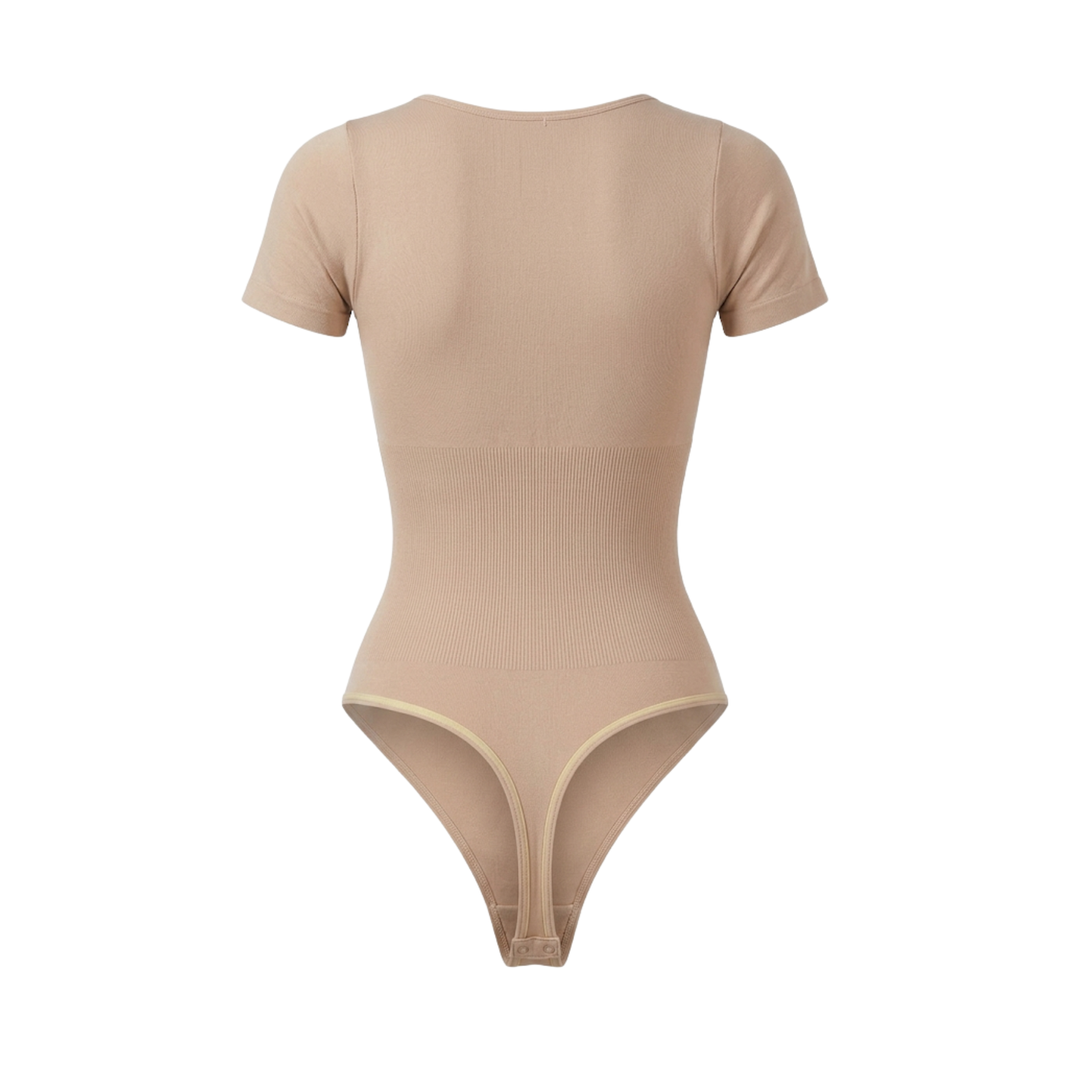 Corrigerende Naadloze Body met Korte Mouwen en String