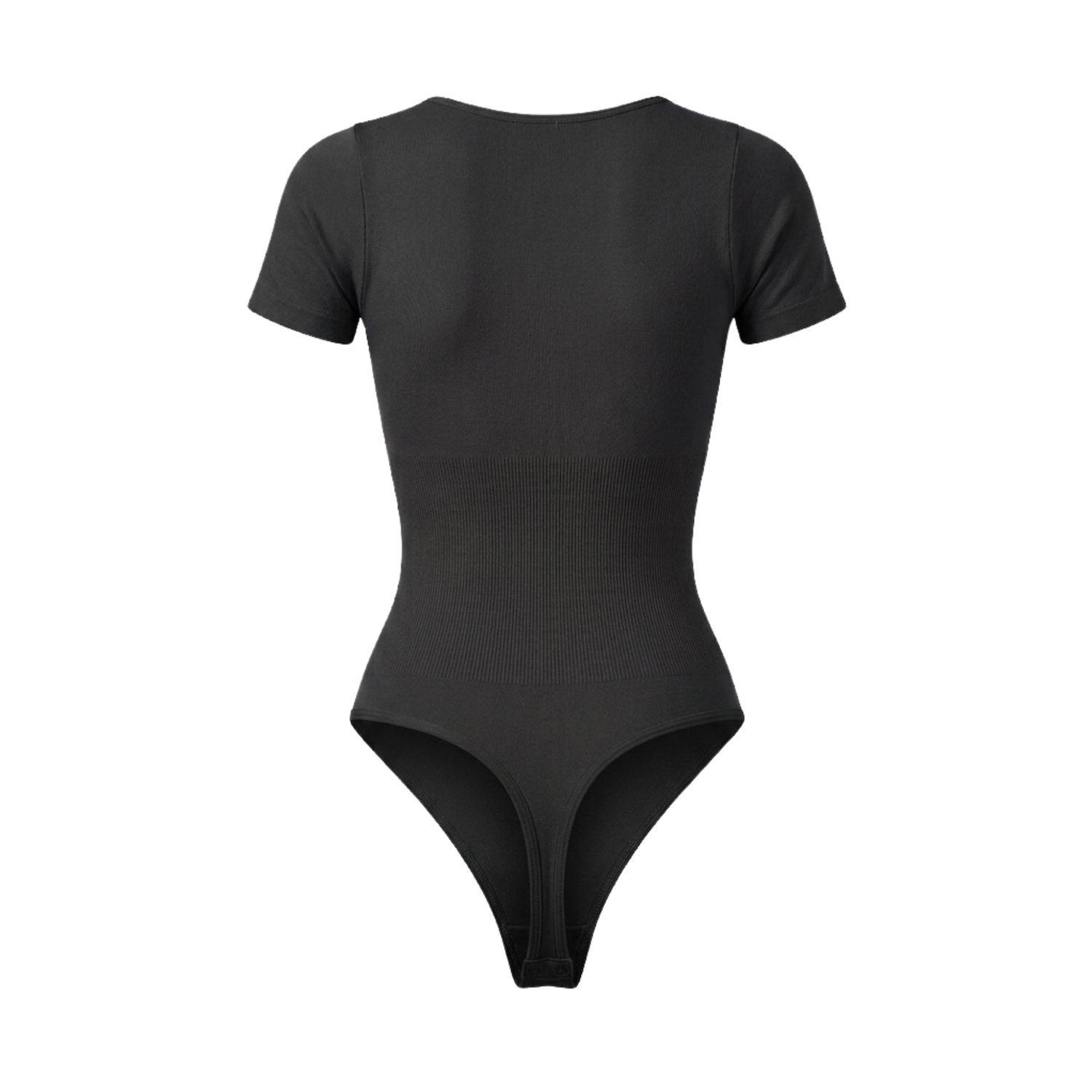 Corrigerende Naadloze Body met Korte Mouwen en String