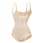Corrigerende Shapewear Bodysuit met haakjes en rits - Slip