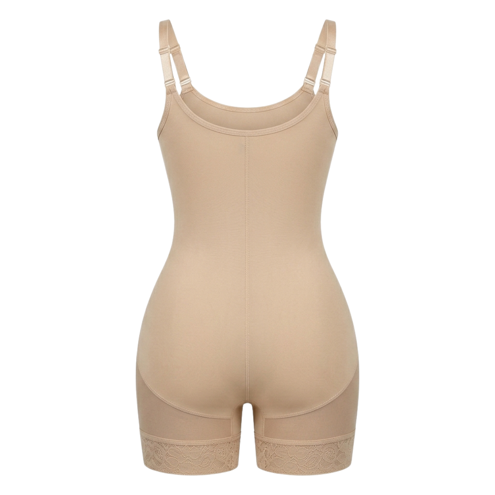 Corrigerende Shapewear Bodysuit met haakjes en rits