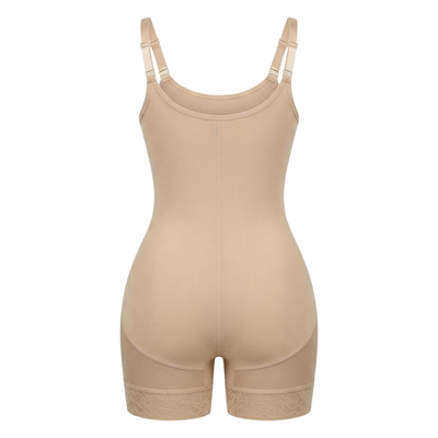 Corrigerende Shapewear Bodysuit met haakjes en rits