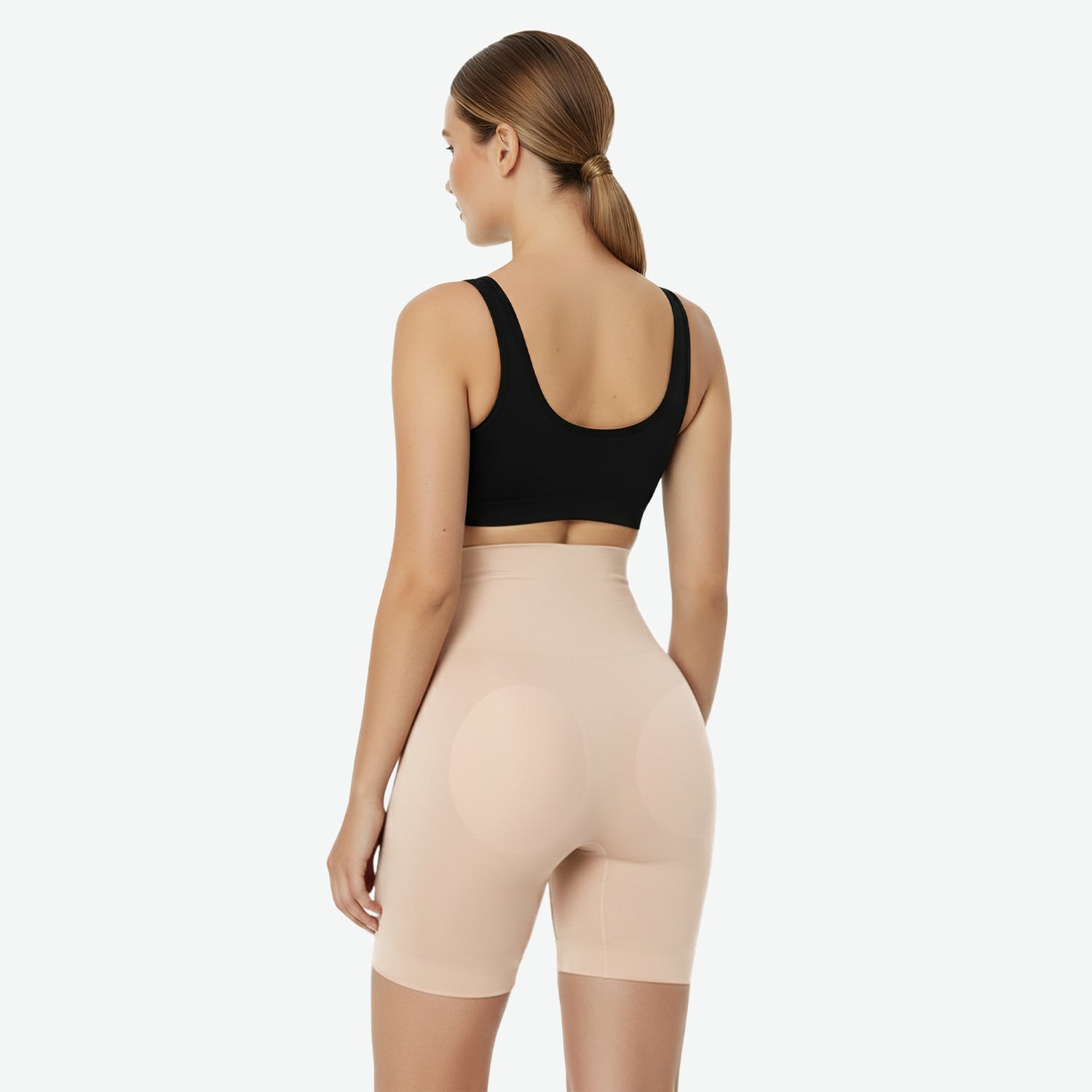 Hoch tailliertes formendes Höschen mit Polsterung – Nahtlos