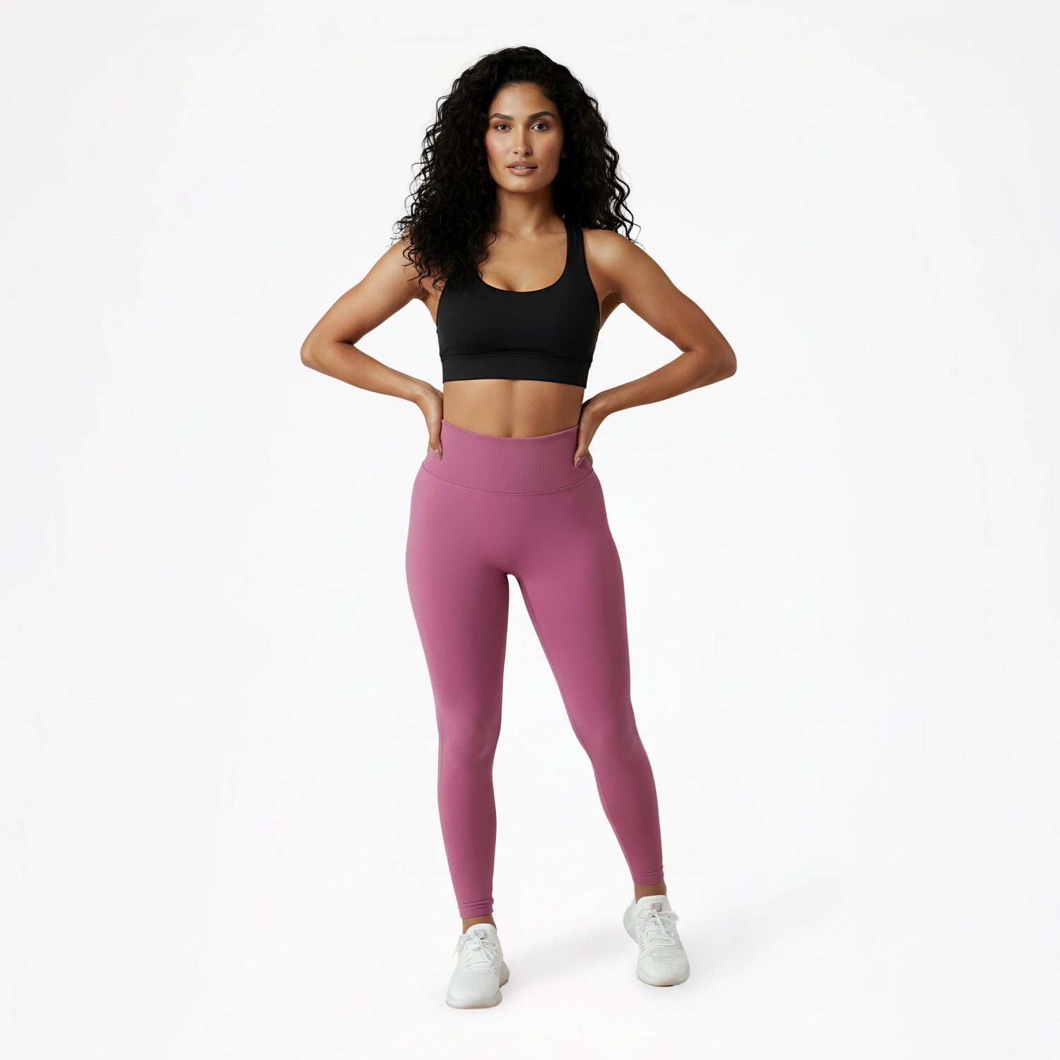 Sportleggings mit hohem Bund
